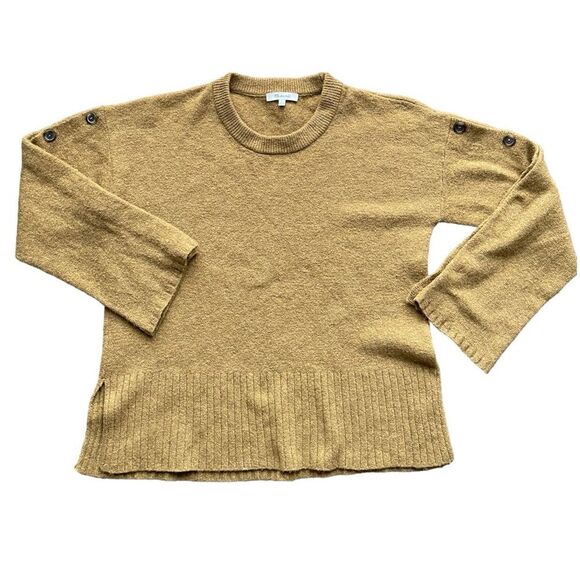 Madewell Button Sleeve Pullover Sweater Merino Wool Blend size s - Picture 1 of 8